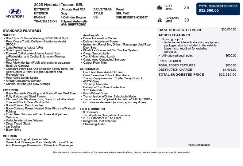 2025 Hyundai Tucson SEL