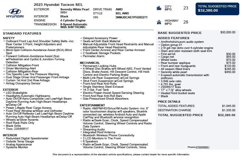 2023 Hyundai Tucson SEL