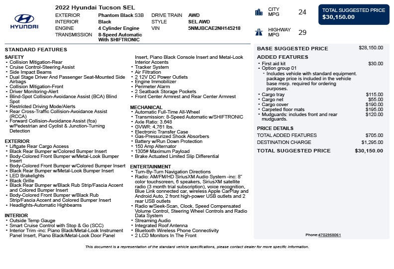 2022 Hyundai Tucson SEL