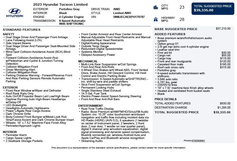 2023 Hyundai Tucson Limited