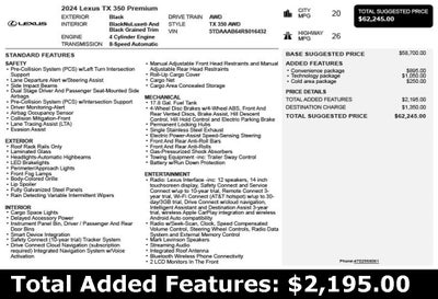 2024 Lexus TX 350 Premium