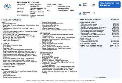 2024 BMW X6 xDrive40i