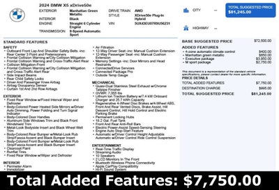 2024 BMW X5 xDrive50e