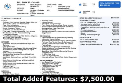 2021 BMW X5 xDrive40i