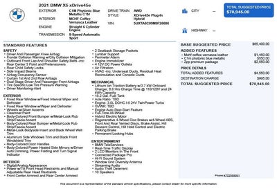 2021 BMW X5 xDrive45e