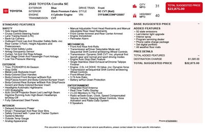 2022 Toyota Corolla SE