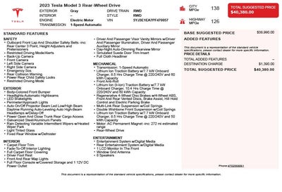 2023 Tesla Model 3 Base