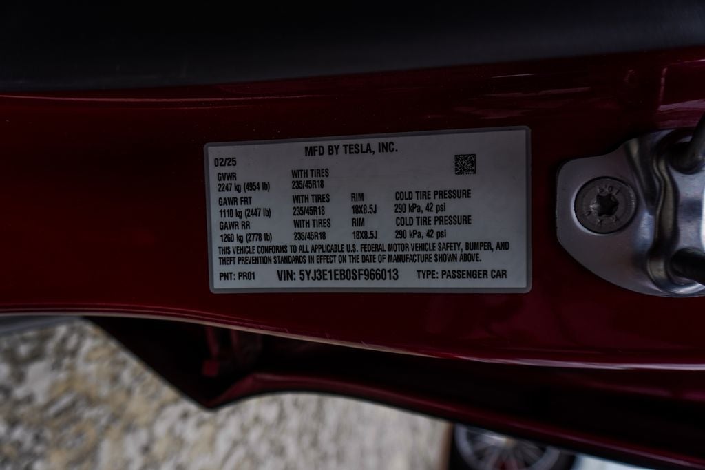 2025 Tesla Model 3 Long Range