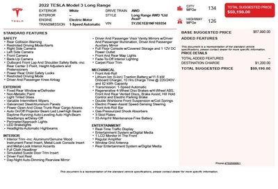 2022 Tesla Model 3 Long Range
