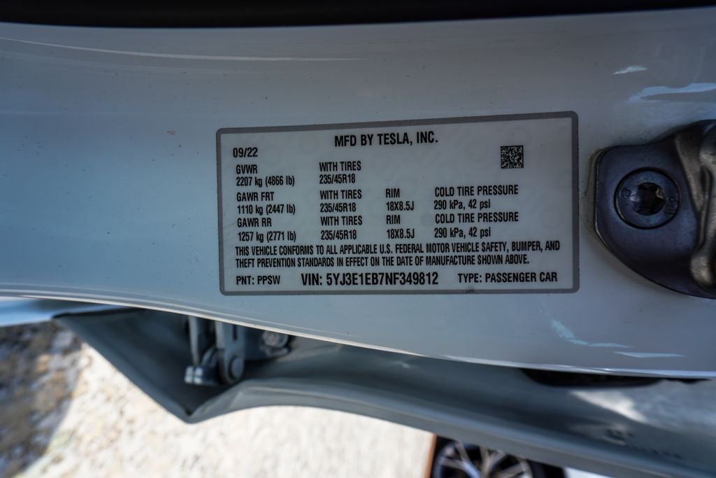 2022 Tesla Model 3 Long Range