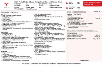 2021 Tesla Model S Long Range