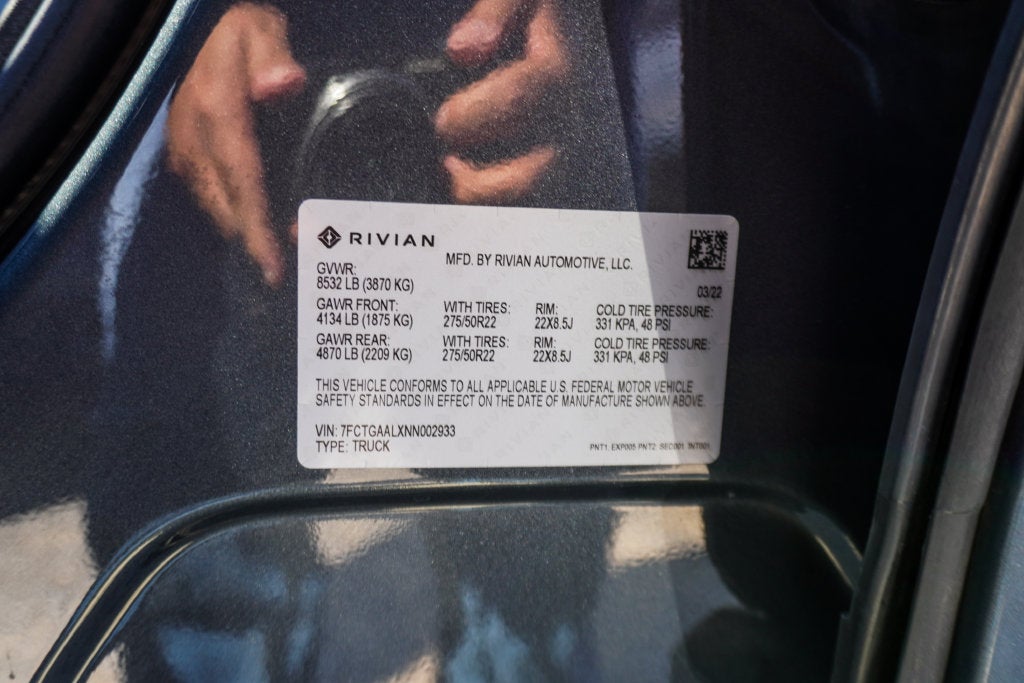 2022 Rivian R1T Launch Edition