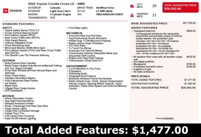 2025 Toyota Corolla Cross LE