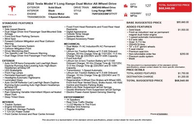 2022 Tesla Model Y Long Range