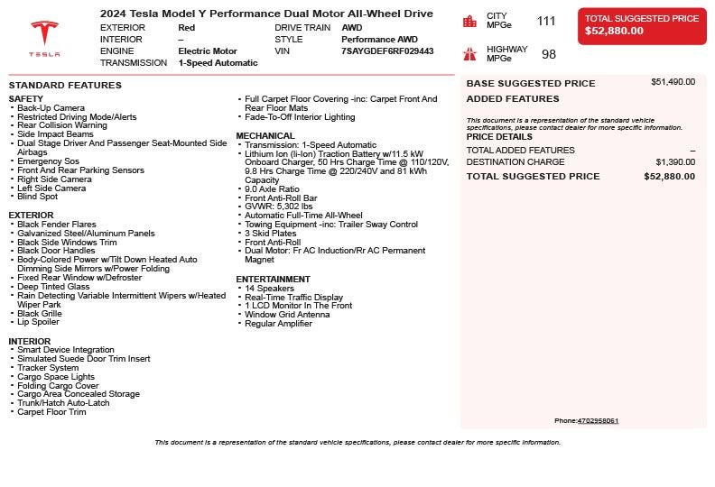 2024 Tesla Model Y Performance