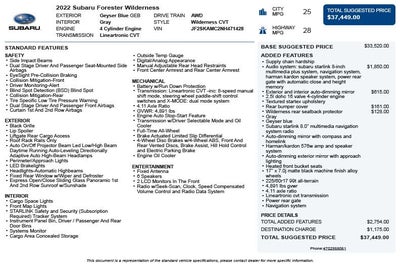 2022 Subaru Forester Wilderness