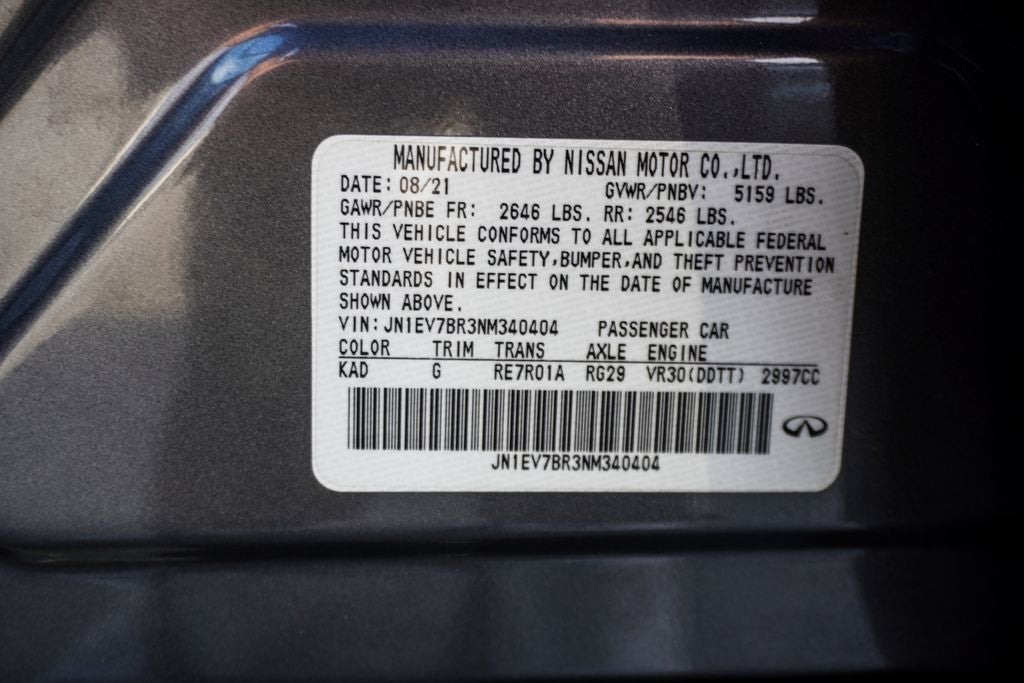 2022 INFINITI Q50 LUXE