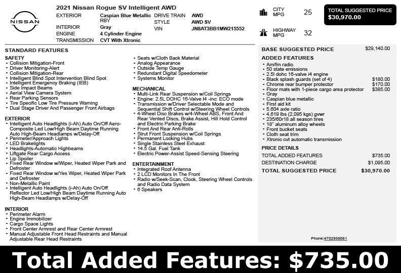 2021 Nissan Rogue SV