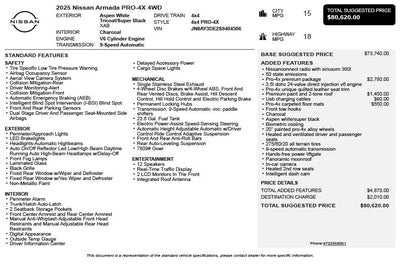 2025 Nissan Armada PRO-4X