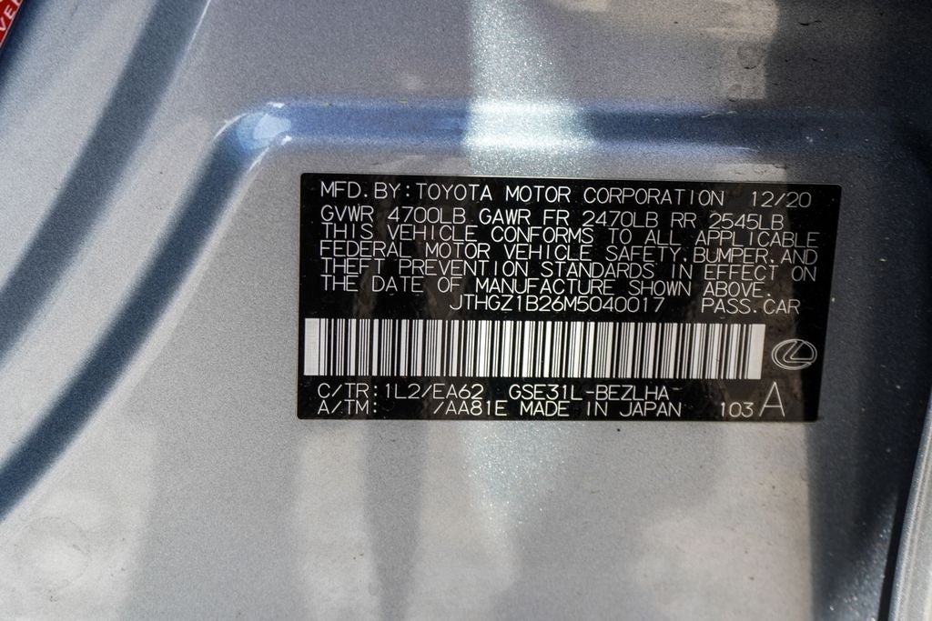 2021 Lexus IS 350 F SPORT