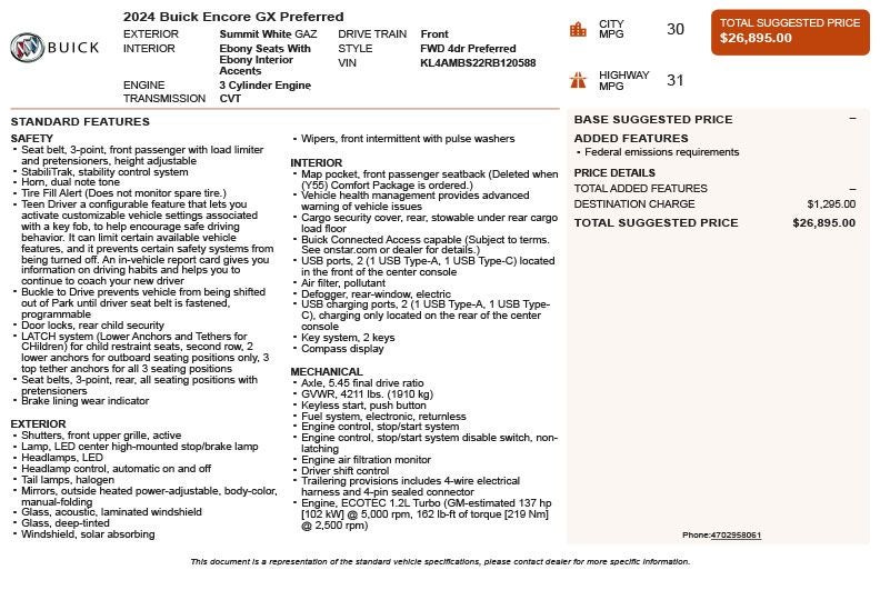 2024 Buick Encore GX Preferred