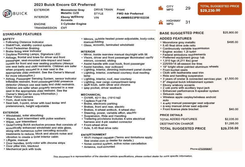 2023 Buick Encore GX Preferred