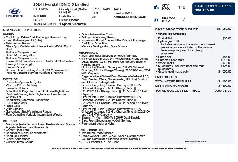 2024 Hyundai IONIQ 5 Limited