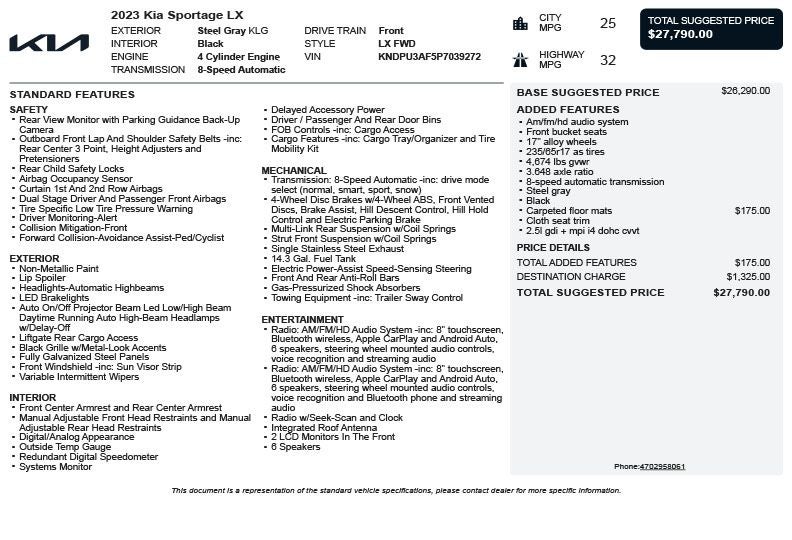 2023 Kia Sportage LX