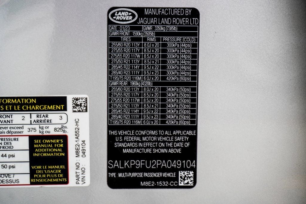 2023 Land Rover Range Rover SE