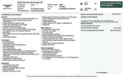 2020 Bentley Bentayga V8