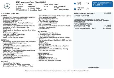 2025 Mercedes-Benz CLA CLA 250 4MATIC®