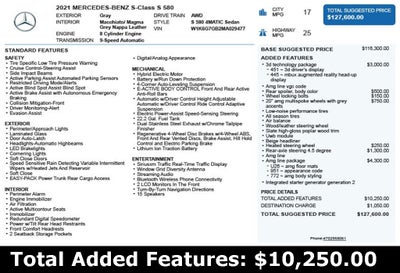 2021 Mercedes-Benz S-Class S 580 4MATIC®