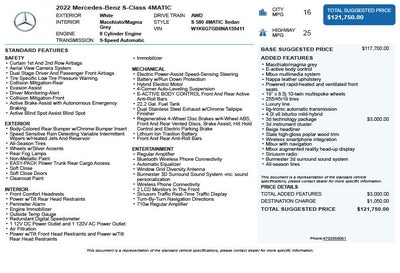 2022 Mercedes-Benz S-Class S 580 4MATIC®