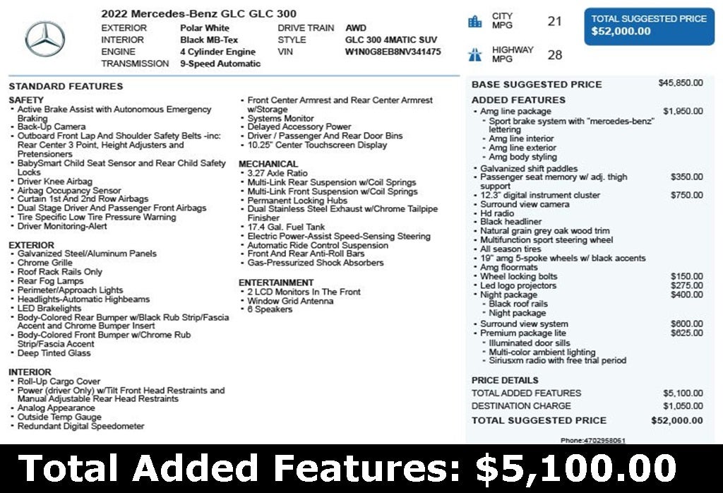 2022 Mercedes-Benz GLC GLC 300 4MATIC®