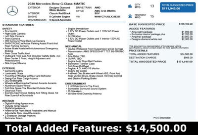 2020 Mercedes-Benz G-Class G 63 AMG® 4MATIC®