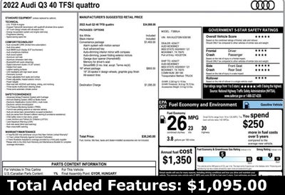 2022 Audi Q3 Premium quattro