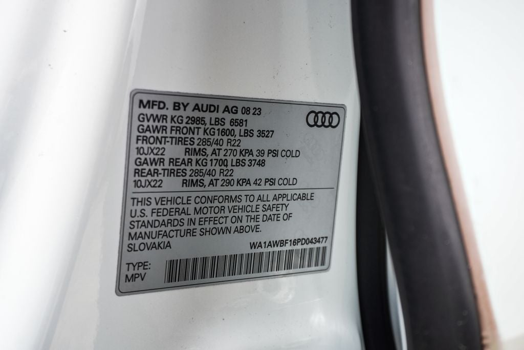 2023 Audi SQ8 4.0T Premium Plus quattro