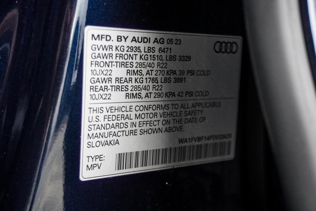 2023 Audi Q8 55 Prestige quattro