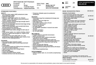 2013 Audi Q5 2.0T Premium Plus quattro