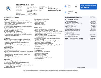 2022 BMW 2 Series 228i