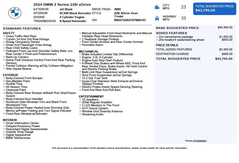 2024 BMW 2 Series 228i xDrive