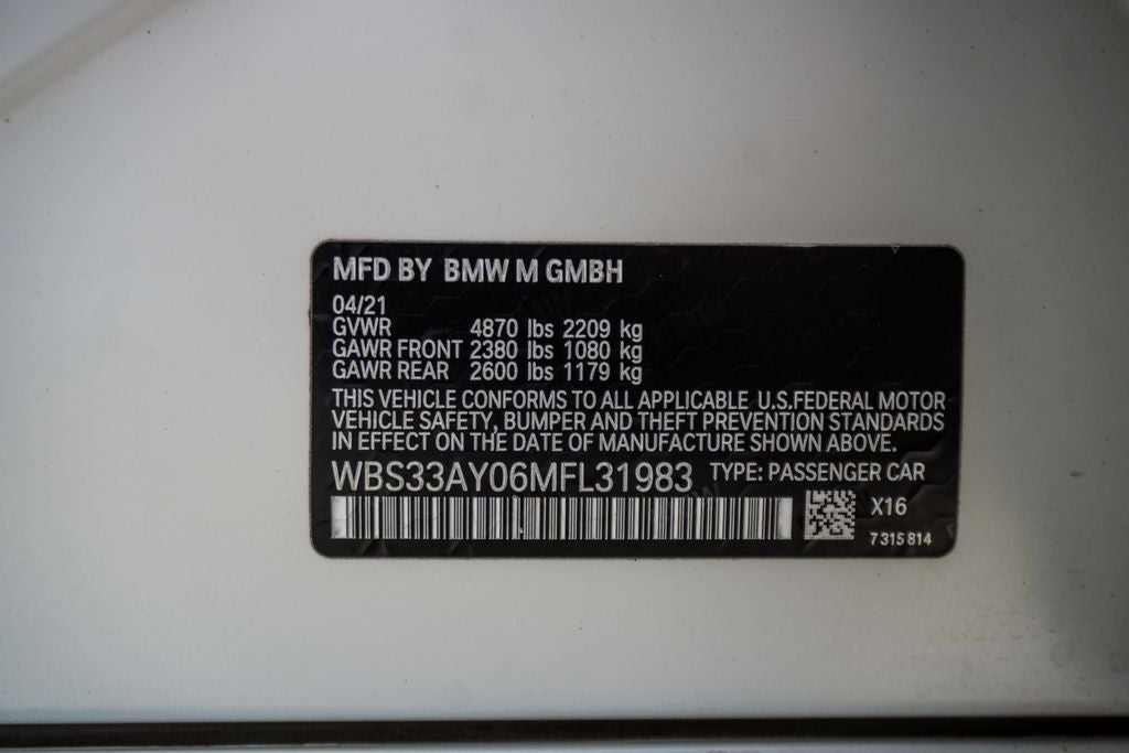2021 BMW M3 Competition