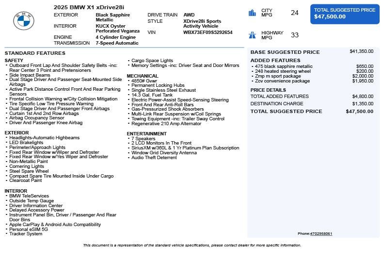 2025 BMW X1 xDrive28i