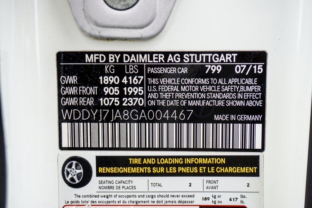 2016 Mercedes-Benz AMG® GT S