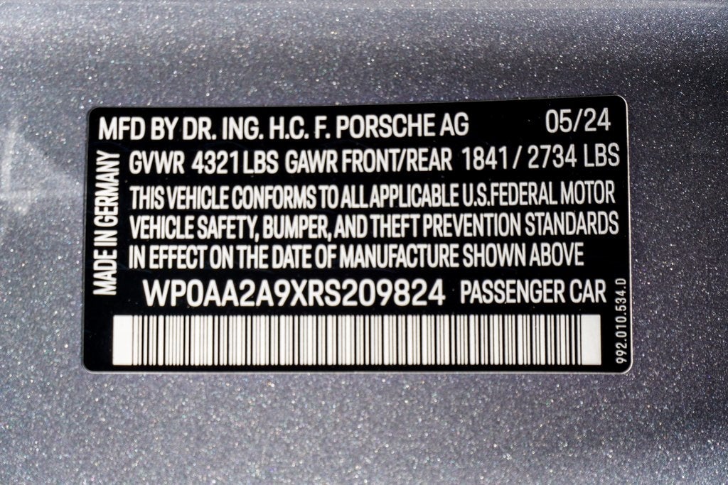 2024 Porsche 911 Carrera