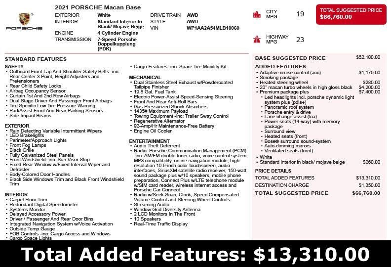 2021 Porsche Macan Base