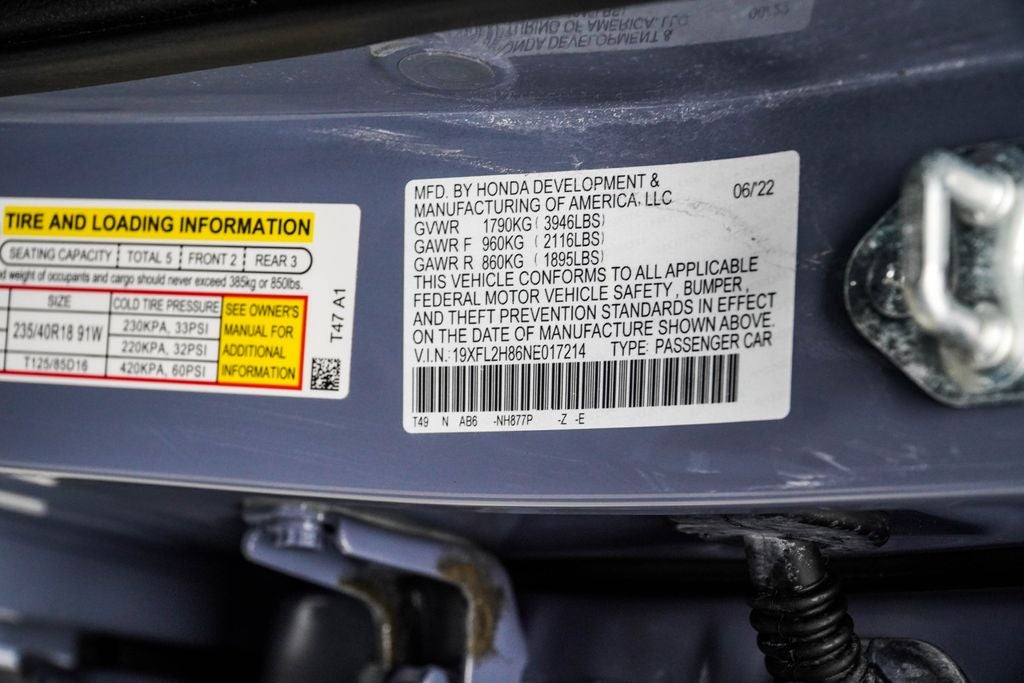 2022 Honda Civic Sport
