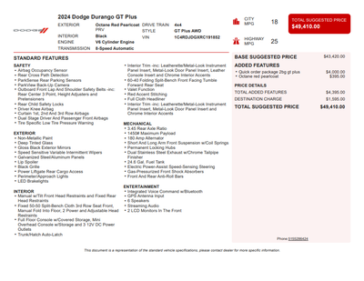 2024 Dodge Durango GT Plus