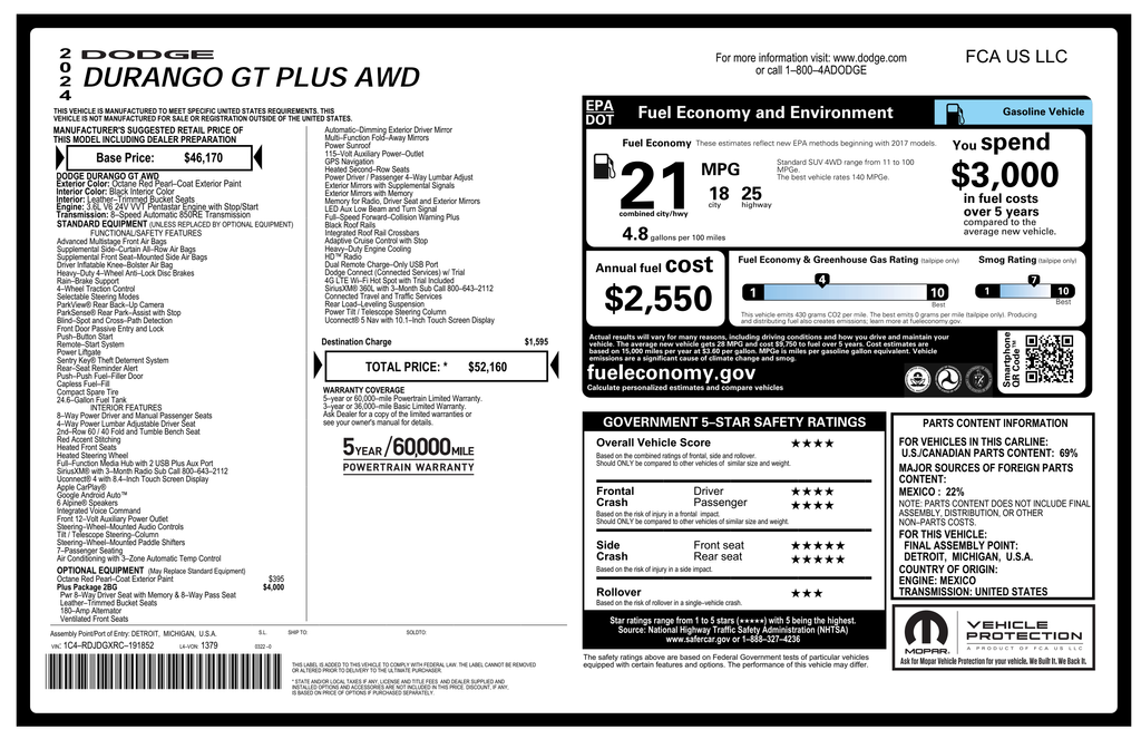2024 Dodge Durango GT Plus