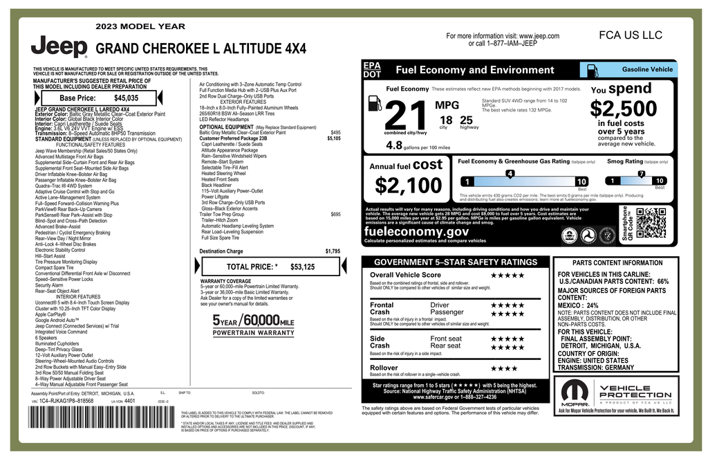 2023 Jeep Grand Cherokee L Altitude